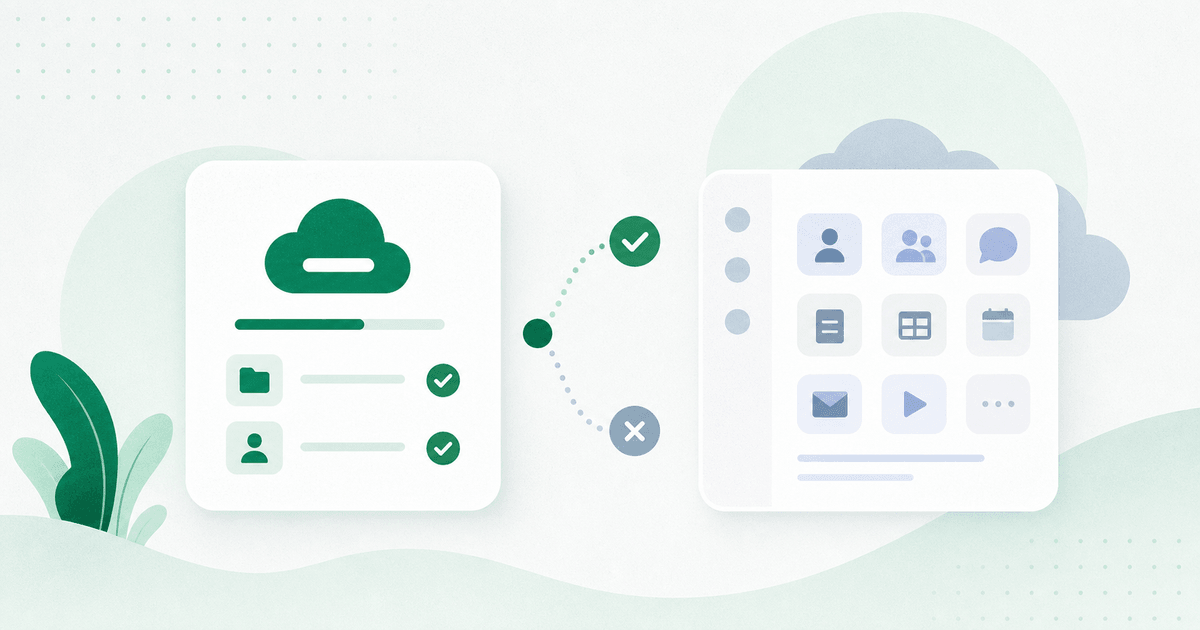 Illustration comparing VirtualDrive with larger bundled cloud storage ecosystems.